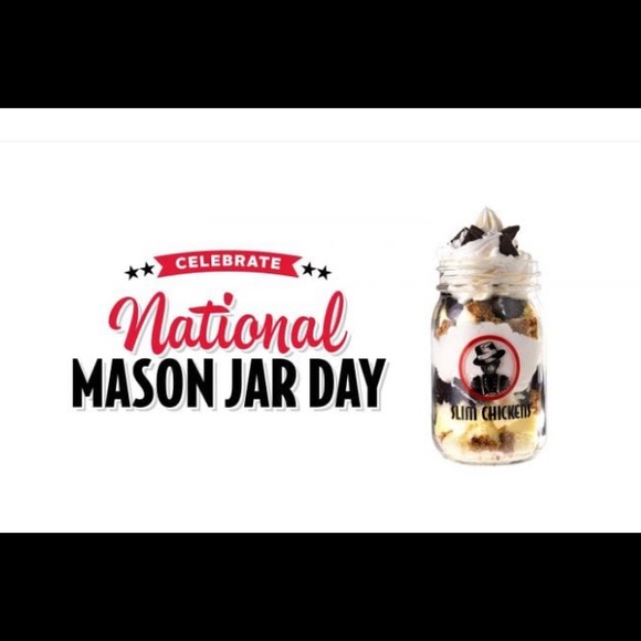 4 New Slim Chickens Mason Jar Glasses 14 oz - Picture 5 of 5